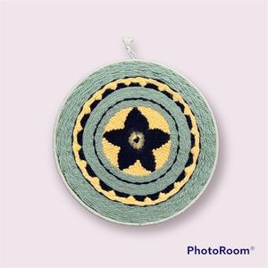 Handmade 14” circular wall hanging